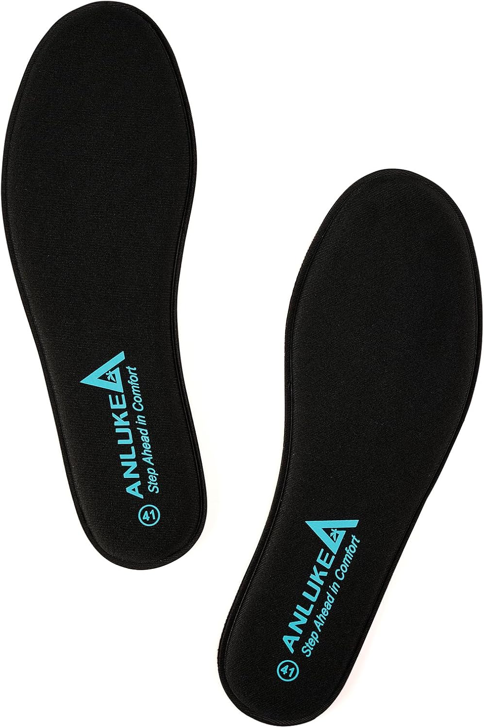 Memory Foam Insoles for Men & Women - Replacement Cushion Shoe Inserts for Work Boots, Running Shoes, Hiking, Sneakers & Loafers - Shock Absorbing Support for Foot Pain Relief & All-Day Comfort Black