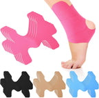 20 Pcs Kinesiology Tape for Ankle, Colorful Ankle Tape Athletic Waterproof Precut Kinesiology Taped Provides Knees Support and Stability for Ligament and Muscle (Black,Rose Red,Skin,Blue)