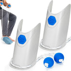 Sock Aid - 2 Pack Socks Helper with Adjustable Cords, Easy on Sock Aid Tool with Ergonomic Soft Foam Round Handles for Elderly, Disabled, Pregnant, Diabetics-Sock Helper Aide Tool