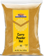 Rani Curry Powder Hot (11-Spice Authentic Indian Blend) 14oz (400g) ~ All Natural | Salt-Free | Vegan | No Colors | Gluten Friendly | NON-GMO | Kosher | Indian Origin