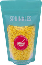 NCS Lemon Wedge Shaped Edible Sprinkles – Yellow Cupcake & Cake Decorations, 8 oz