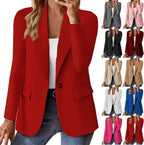 Blazers for Women Casual Oversized Open Front Long Sleeve Jackets Work Office Business Suit Blazer 2026
