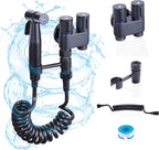 Handheld Toilet Bidet Sprayer for Toilet, Muslim Shower Bidet Toilet Hose Sprayer Kit, Jet Spray Bidet Attachment Connected to Faucet for Cloth Diaper Care and Feminine Wash (Black)
