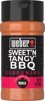 Weber Sweet'n Tangy BBQ Seasoning, 3 Ounce Shaker