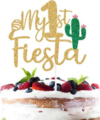 My 1st Fiesta Cake Topper, Taco Bout One, Uno, Mexican Theme Baby's 1st Birthday Party Decorations