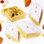 Ghasitaram Gifts Bhaidooj Gifts for Brothers - Pure BADAM KATLI 400 GMS