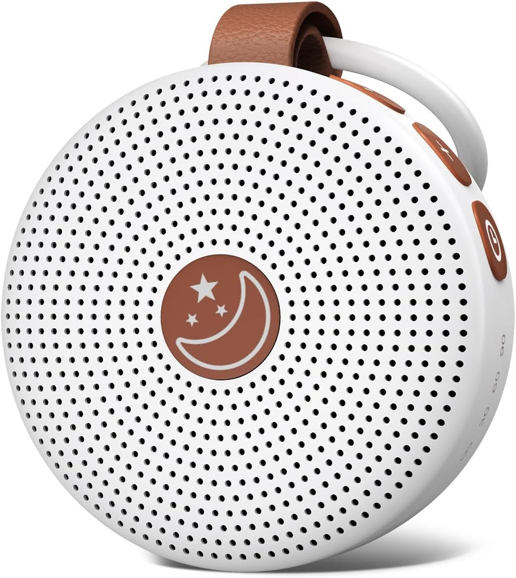 Battery Sound Machine Mini White Noise Machine Baby Shushing Portable Brown Noise Machine 30 Soothing Sounds for Kids Adults Dogs Auto-Off Timer 32 Volume Levels Sleep Machine for Home Office Privacy