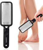 TEAWOO Foot File Callus Remover, Large Stainless Steel Foot Rasp, Heavy Duty Foot Scraper for Dead Skin and Hard Heels, Waterproof Pedicure Tools for at Home Foot Care