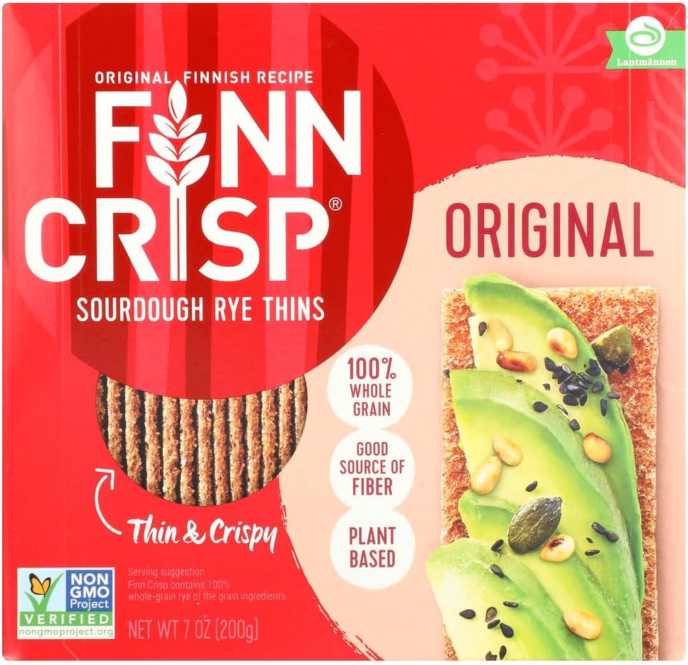 Thin Rye Crispbread, Original, 7 oz (Pack of 2)