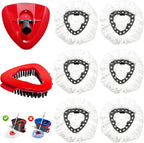 8-Pack Reusable Mop Head Replacement for O Cedar Easywring 1-Tank System, Microfiber Spin Mop Refills Compatible with Vileda 2-in-1 Turbo Triangle