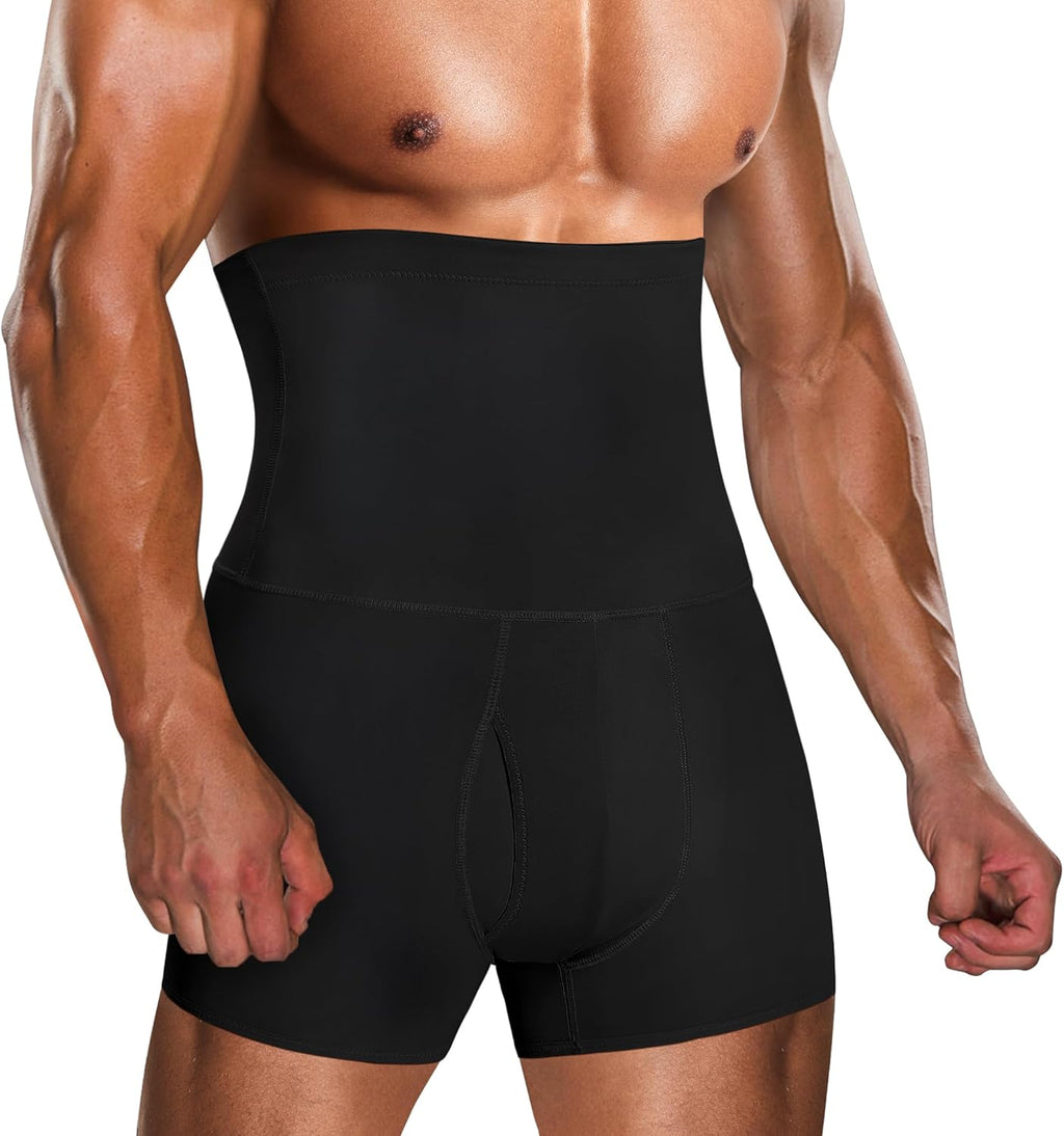 TAILONG Men Tummy Control Shorts High Waist Slimming Underwear Body Shaper Seamless Belly Girdle Boxer Briefs