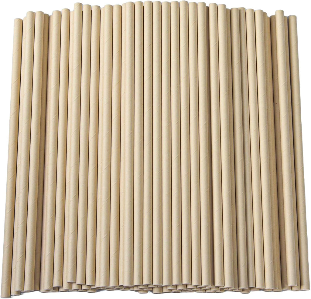 Paper Straws 200 Pack Paper Drinking Straws, Drinking Straws for Juices, Restaurants and Party supplies