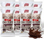 LIEBERS Dark Chocolate Rice Cakes, Kosher Certified Dairy Free, Gluten Free Snack (Dark Chocolate) Pack Of 8…