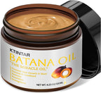 100% Natural Raw Batana Oil for Hair Growth, Unrefined & Organic Dr Sebi Hair Growth Oil From Honduras, Prevents Hair Loss, Eliminates Split Ends, Enhances Thickness 4.23 Fl Oz