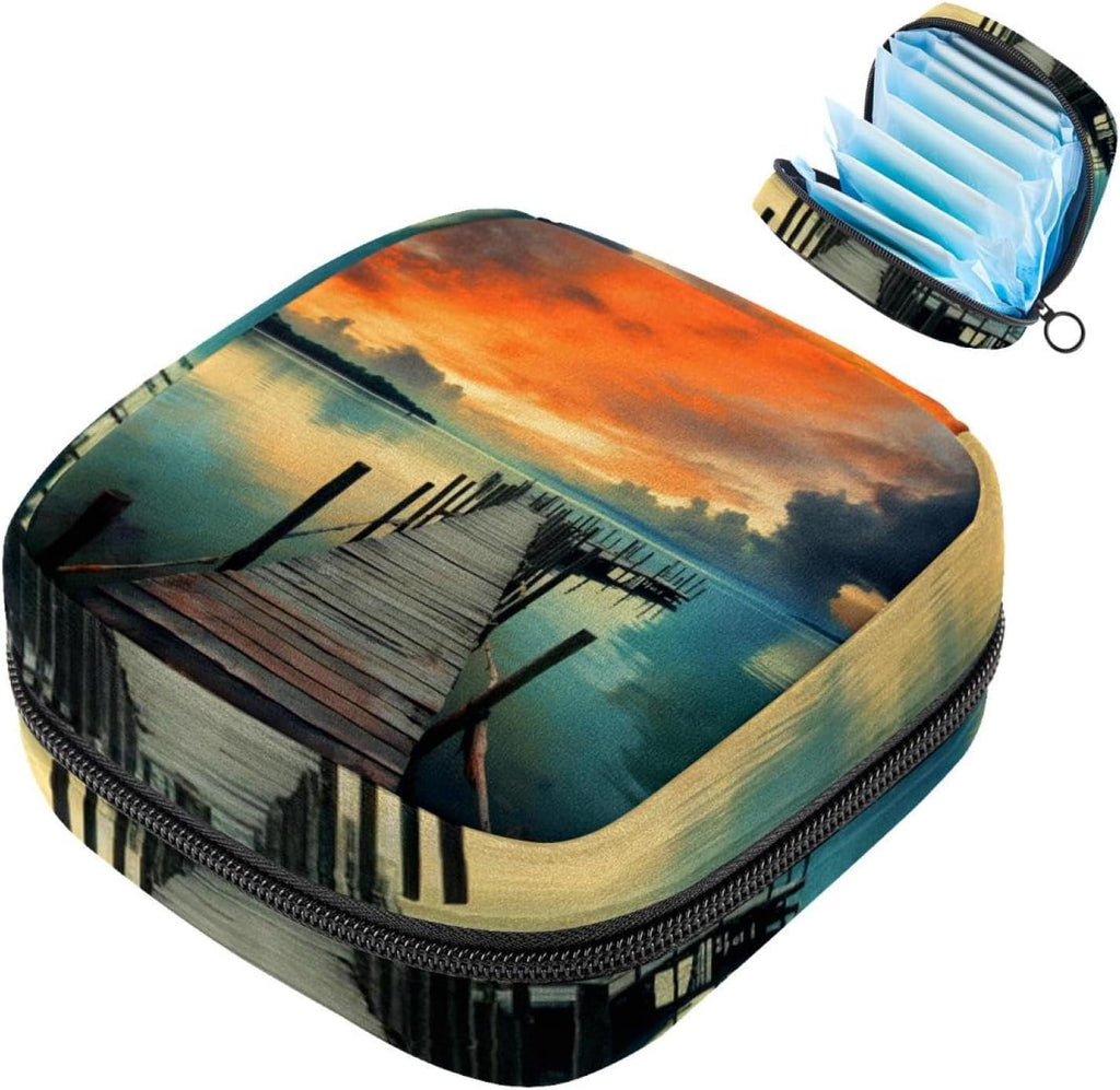 Sanitary Napkin Storage Bag,Period Bag,Beach Board Walk Boat,Sanitary Bags for Feminine Products