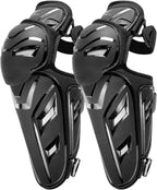 2pcs Men's Motorcycle Knee Shin Guard Pads - CE Level 1 TPU Adjustable Knee Cap Pads Protector Crashproof Long Leg Sleeve Armor Protection for Motocross Dirt Bike Racing Gear
