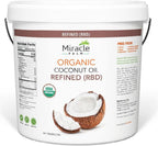 Organic Refined Coconut Oil (RBD) | Gallon Pail | by Miracle Palm