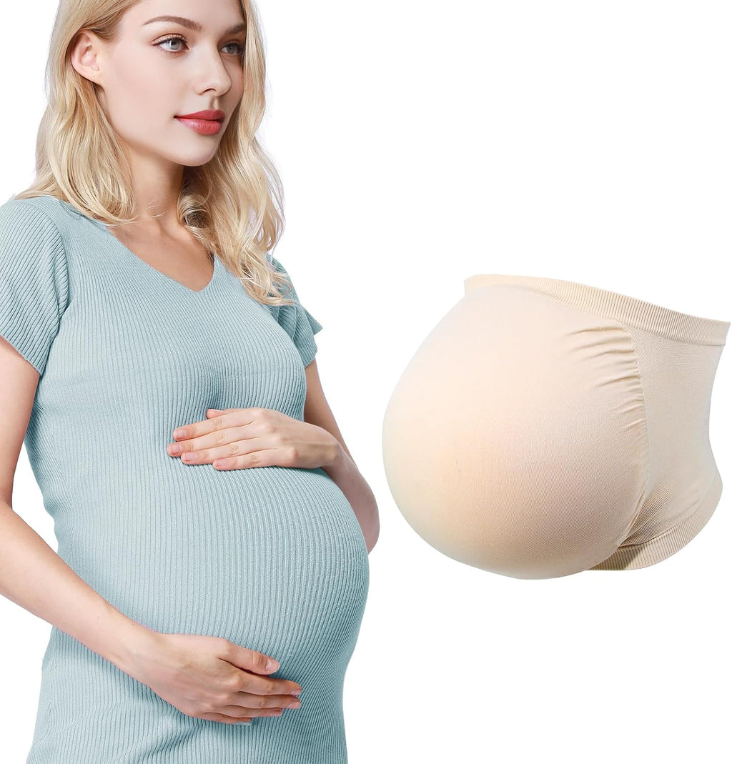 Fake Pregnancy Belly, Fake Pregnant Belly Memory Foam Artificial Baby Bump Costume for Tv Props Big Santa Belly Party