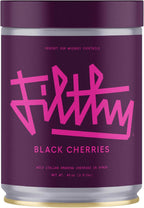 Filthy Cocktail Amarena Black Cherries, Premium Cocktail Garnish, All Natural Wild Italian Amarena Black Cherry, Non-GMO, Gluten Free, Vegan, Slow-Cooked, 45 Oz Tin, 170 Cherries