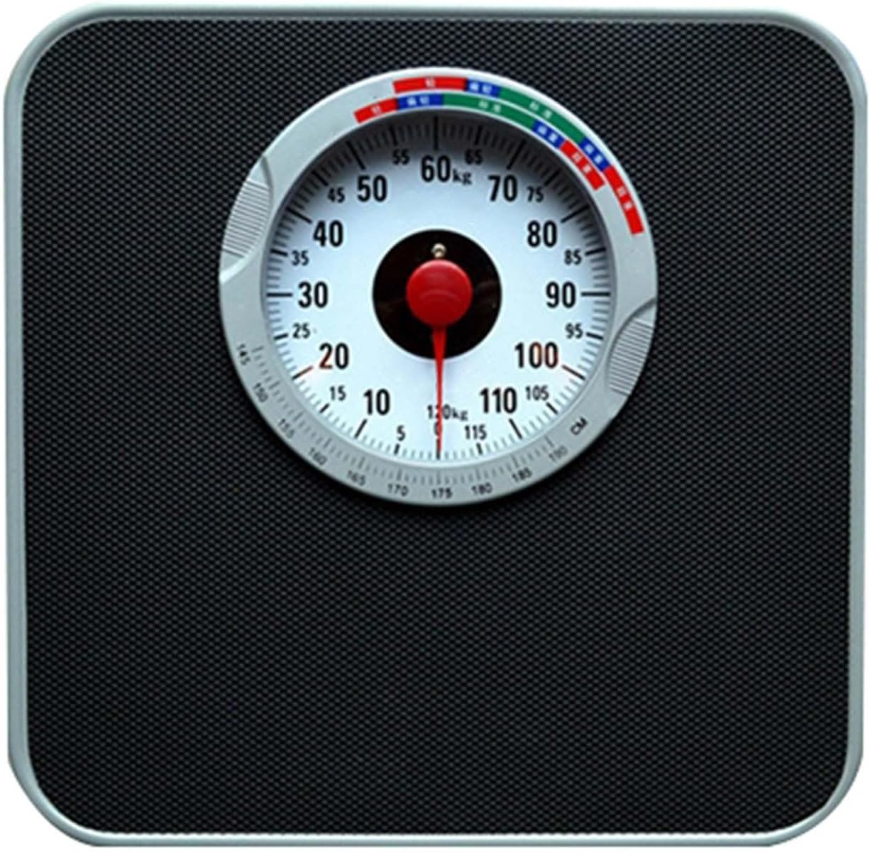 Mechanical Weight Scale, Mechanical Bathroom Scale, Weigh Up to 120Kg, Easy to Read Rotating Dial, No Batteries, All-Steel Body,for Home School Hospital Gym
