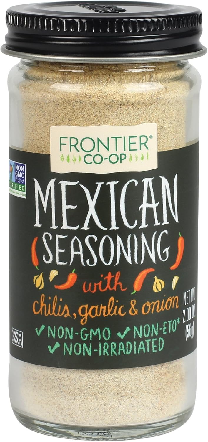Frontier Seasoning Blends Salt-free Mexican Seasoning, 2 Ounce (Pack of 12)