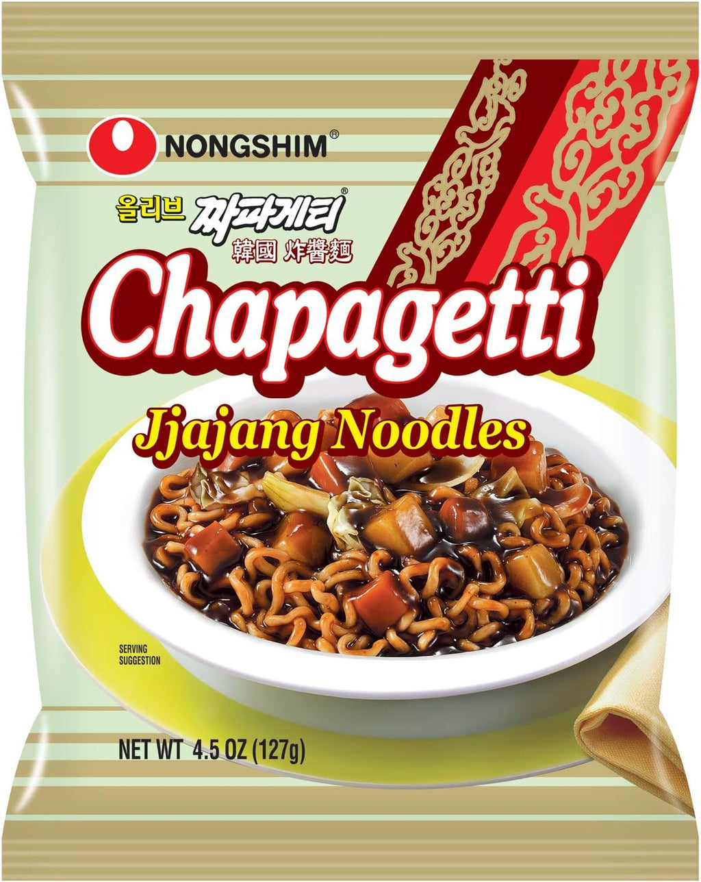 Nongshim Chapagetti Noodle, 4.5 Ounce (Pack of 16)