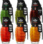 The General’s Hot Sauce Super 6 Hot Sauce Gift Set Variety with 5 Habanero, Cayenne or Jalapeño Pepper Hot Sauces & 1 Hot Maple Syrup - All-Natural, American Grown, Veteran-Owned, 6-Pack (6oz Bottles)