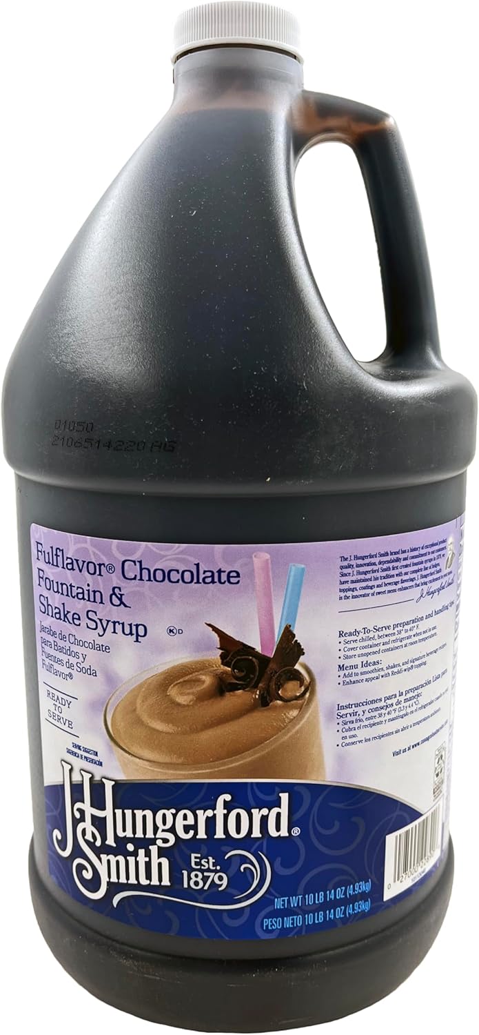 J. Hungerford Smith Chocolate Fountain & Shake Syrup | Kosher | Made In America | 1 Gallon