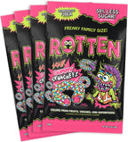 Rotten Sour Gummy Cruncheez - Low Sugar, Low Calorie, 5g Gut-Friendly Prebiotic Fiber, Gluten Free Candy, No Artificial Dyes - 5.3 oz Share Pack [4 Pack]