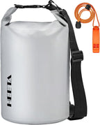 HEETA Waterproof Dry Bag for Women Men, 5L/10L/20L/30L/40L Roll Top Lightweight Dry Storage Bag Backpack with Emergency Whistle for Travel, Kayaking, Boating, Camping, Beach, Cruise Ship Essentials