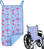 JFHNMLW Waterproof Highly Absorbent Incontinence Wheelchair Pads for Elderly (Sky Blue)