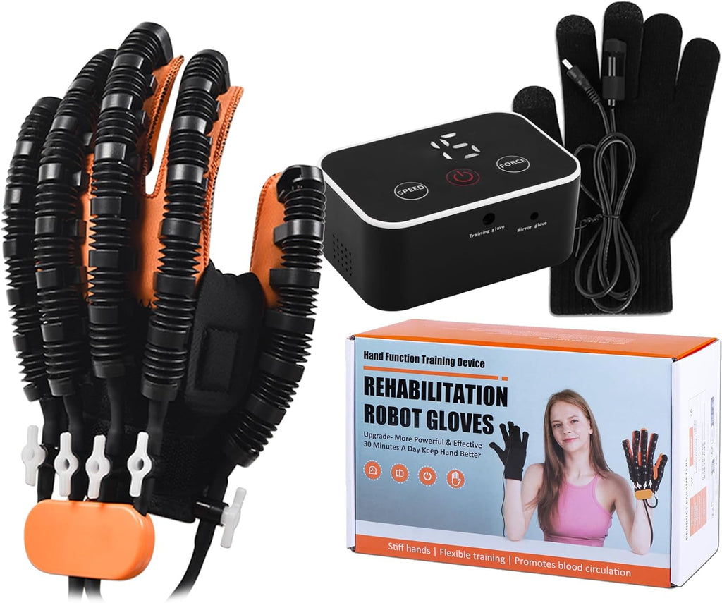 Rehabilitation Robot Gloves for Stroke Recovery Hemiplegia Finger Hand Function Rehabilitation Therapy Arthriti Glove (Right Hand S)