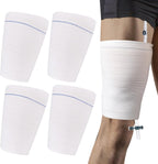 4 Pcs Catheter Leg Bag Holder Urine Bag Holders Stay in Place Carer Leg Bag Sleeves Urinary Drainage Bags for Men or Women (Medium)