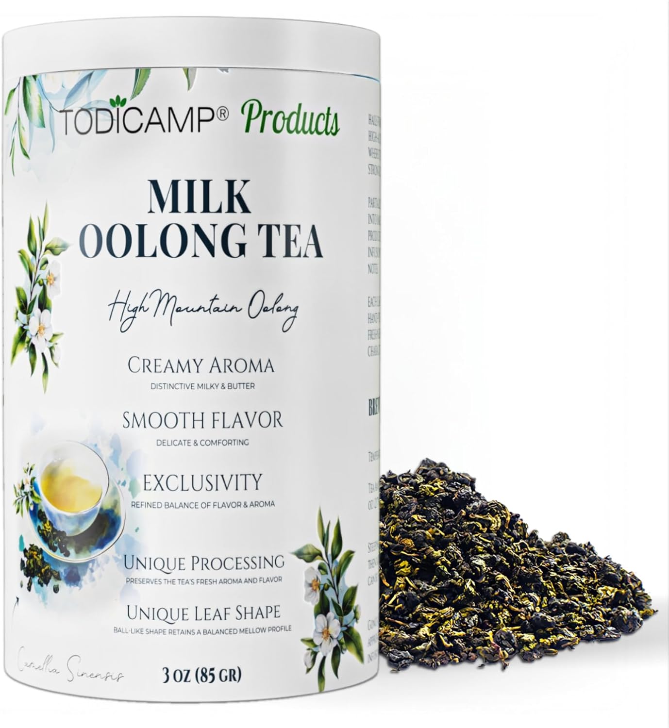 Milk Oolong Tea Loose Leaf – Premium Chinese Oolong Tea 3oz | Double Milky Aroma & Smooth Taste | Bulk Loose Leaf Tea Tin | Afternoon & Asian Tea