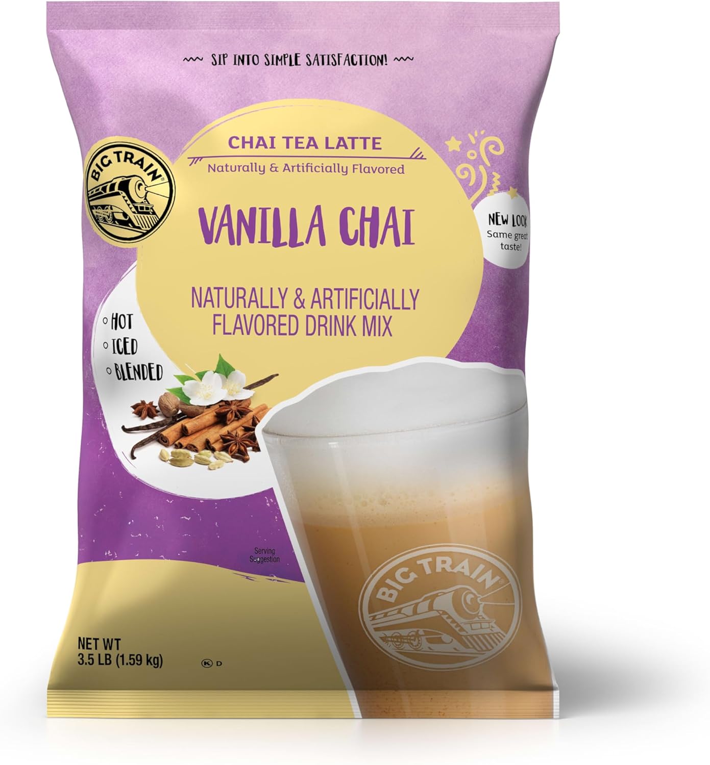 Big Train Vanilla Chai Tea Latte Beverage Mix, 3.5 Pound (Pack of 1)