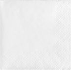 Creative Converting Paper Napkins, 3-Ply Beverage Size, White Color, 50-Count Packages