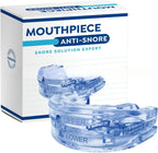 Adjustable Anti-Snore Mouthpiece with Precision Graduation Scale – Fit Mandibular Advancement Device for Quiet, Restful Sleep (Blue,3 * 3 * 1 in,Classic,Solid)