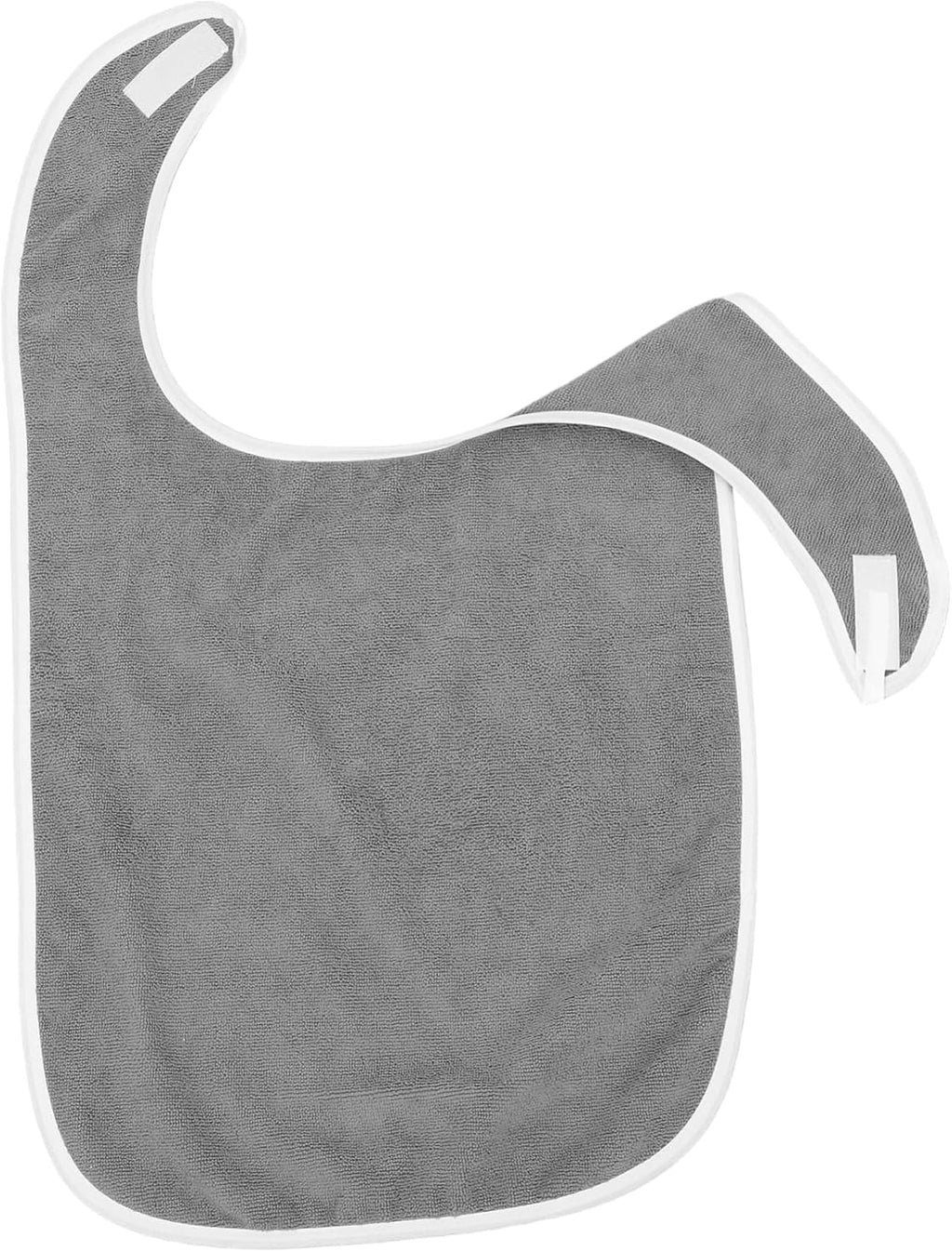Luxshiny Adjustable Reusable Adult Bib for Eating Large Polyester Clothing Protector Pocket for Seniors Men and Women for Mealtime and Face Washing