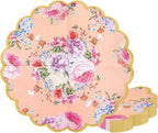 Talking Tables Truly Scrumptious Pack of 20 Floral Scalloped Napkins | Vintage Afternoon Tea Party Tableware For Decoupage, Birthday, Baby Shower, Bridal Shower, Mother's Day, multi, "12"""