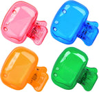Hxezoc 4 Pack Travel Toothbrush Head Covers Toothbrush Protector Cap Brush Pod Case Protective Portable Plastic Clip for Household Travel, Bathroom, School, Camping, Business