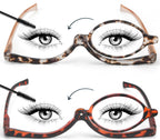 SEEKEY 2 Pack Makeup Reading glasses for Women,One Eye Cosmetic Readers Rotating Lens, Makeup Readers for Women