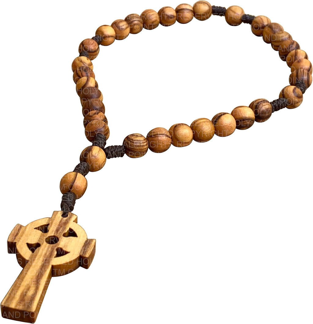 Anglican Olive Wood Prayer Beads - Holy Land Rosary