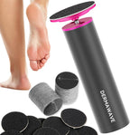 DERMAWAVE Electric Callus Remover for Feet with 60 Sandpaper Discs, Adjustable Speed Professional Foot File Electric Heel Grinder Sander Pedicure Tool for Men & Women