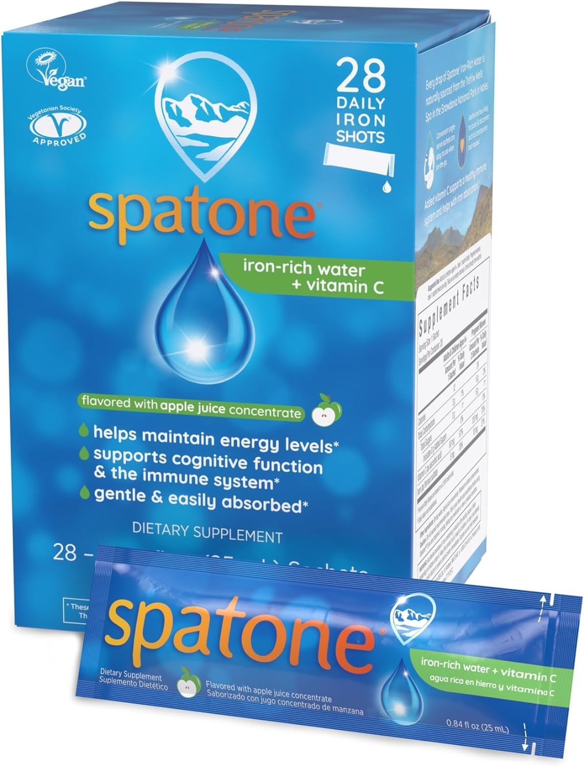 Liquid Iron & Vitamin C Supplement (28-Pack of 0.85 fl.oz) (Net. 23.8 fl oz.)