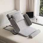 Electric Incline Bed Rest,Electric Lifting Bed Backrest - Medical Portable Pillow Lifter for Elderly, Ideal for Sitting and Sleeping Assistance,Grey