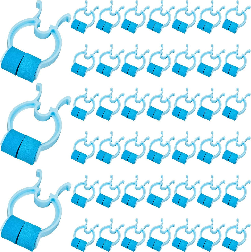Frienda Professional Nose Stop Clips Plastic Foam Nosebleed Stopper Clips for Adults Accidental Emergency Condition Swimming(60 Pcs,Blue,Standard Size)