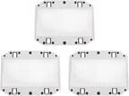 eMagTech 3x Shaver Replacement Foil Screens Compatible With Panasonic ES9943 ES3831 ES3760 ES3050 Stainless Steel