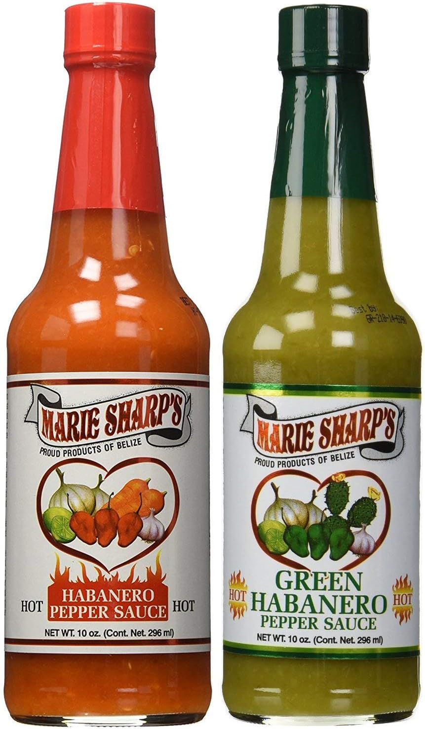 Marie Sharp's HOT and Green Habanero Pepper Sauce 10oz