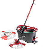 Vileda Turbo Microfibre Mop and Bucket Set with Extra 2-in-1 Refill