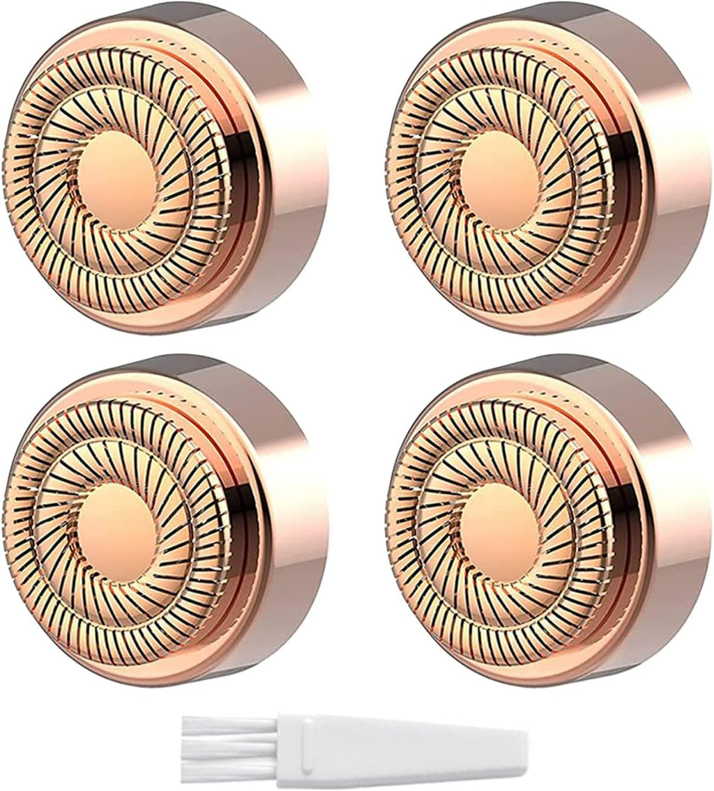 Women's Facial Hair Remover Replacment Heads Generation 2 Double Halo Perfect for Finishing Touch Flawless Gen 2 Facial Hair Removal,18K Gold-Plated 4-pc Pack
